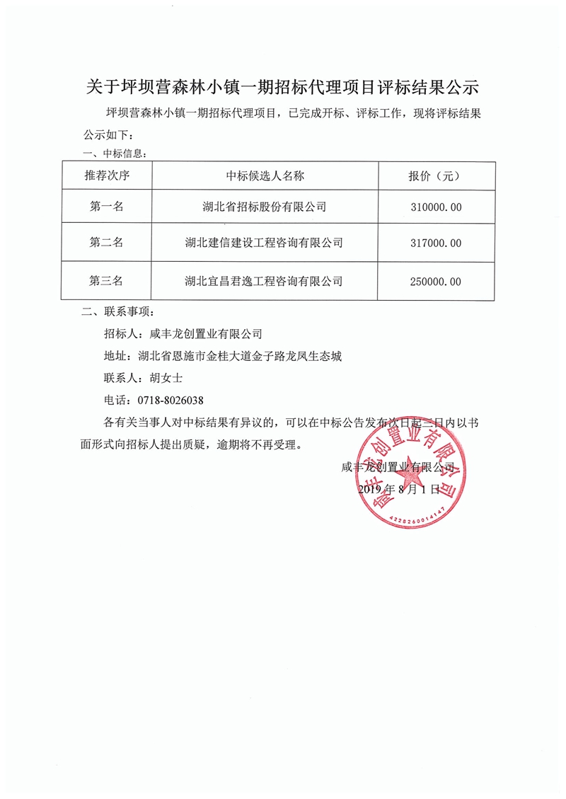 关于坪坝营森林小镇一期招标代理项目评标结果公示.jpg